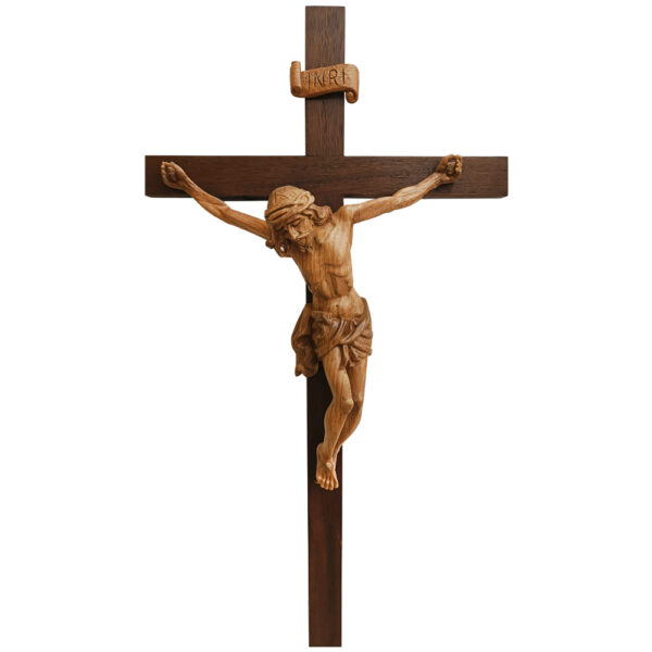 Crucifixo Madeira 90cm Cristo 45cm - 1154