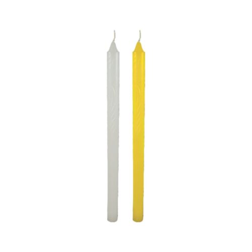 Vela De Castiçal 36x2,2cm - VC-33 PCT C/07 AMARELA