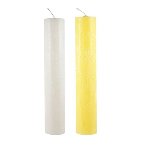 Vela De Altar Amarela 40x7cm