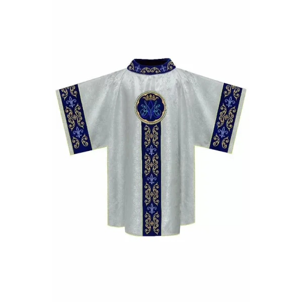 Dalmática Mariana com Pedras Ref.524.1028