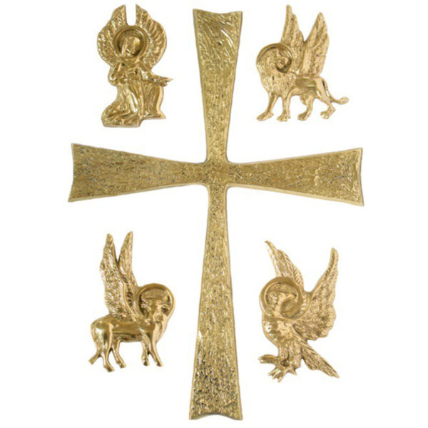 Aplique 4 Evangelistas C/Cruz MOD1 - 34x46cm