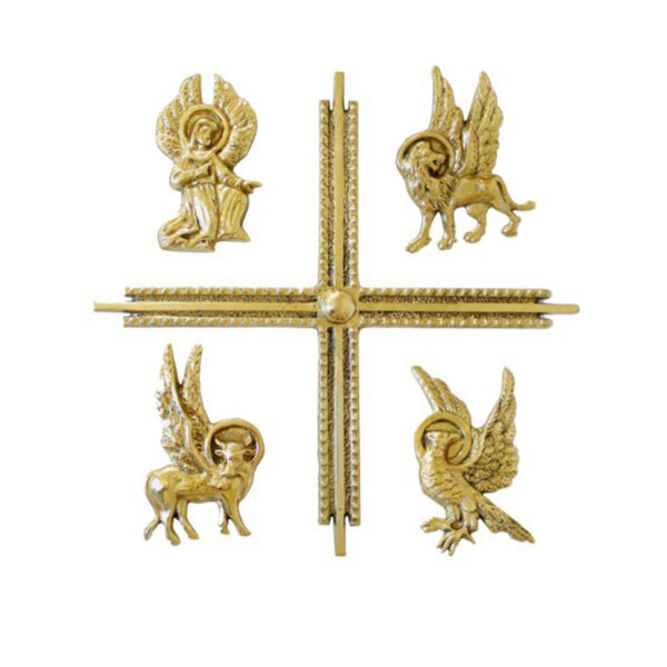 Aplique 4 Evangelistas C/Cruz MOD2 - 40x40cm