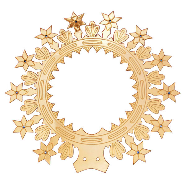 Auréola Com Estrelas e LEDS - 27 cm