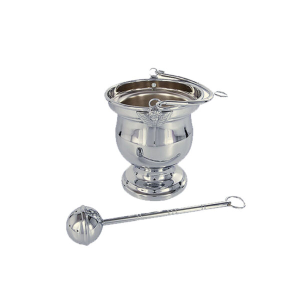 Baldinho Cromado LI 700 - 12,5x14,5cm