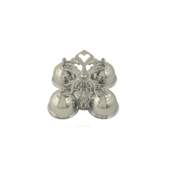 Carrilhão Cromado 4 Sinos 640 - 18x14,5cm