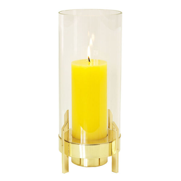 Castiçal de Mesa Dourado 139 - 27,5x12cm