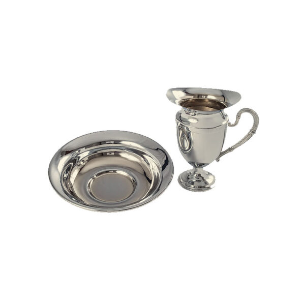 Jarra com Bacia Cromo Total B1130 - 21,5x5cm