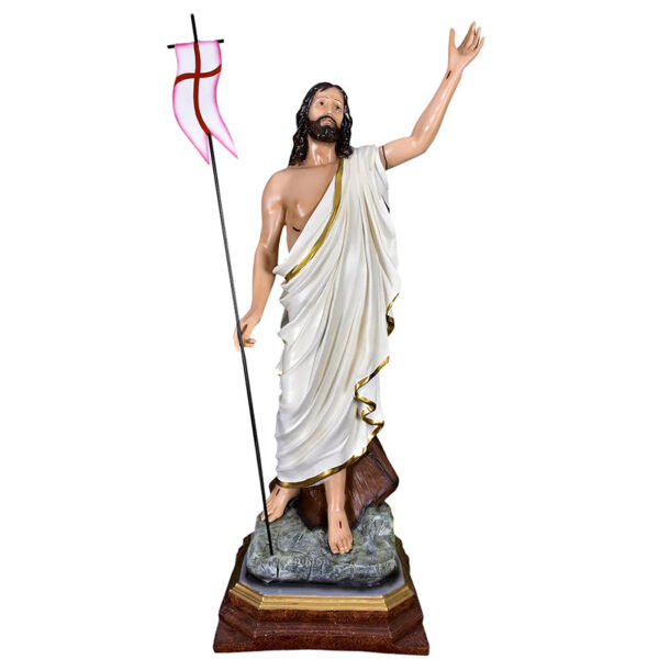 Imagem Resina Cristo Ressuscitado Mesa 110cm