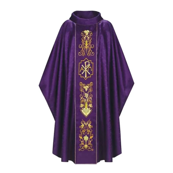 Casula em Tecido Litúrgico Bordada CE
