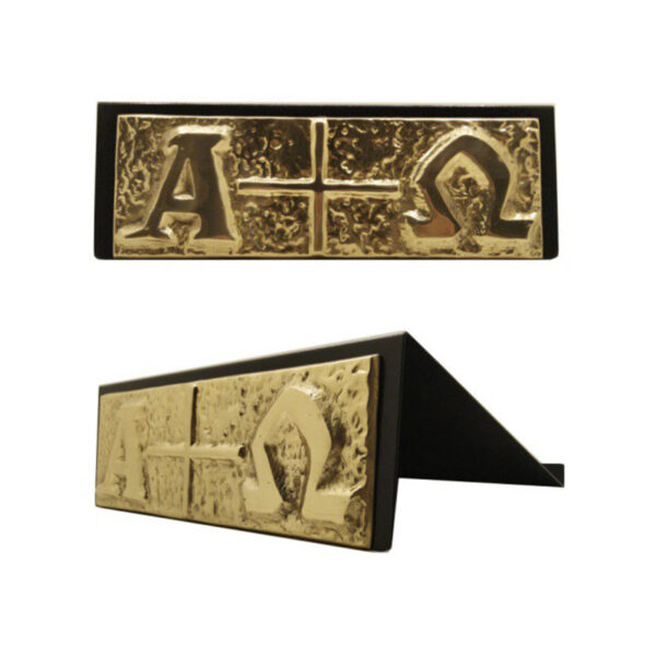 Estante P/Leitura Alfa e Omega Cruz B Preta - 35x12cm