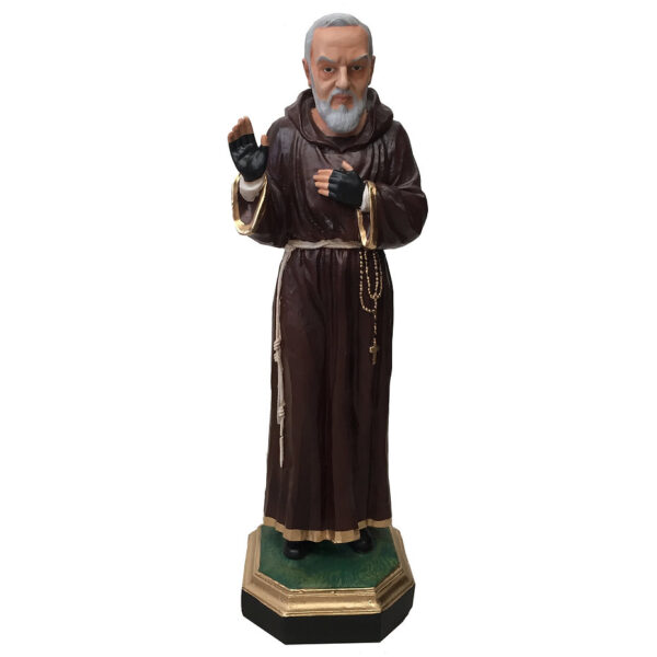 Imagem Resina Padre Pio 40cm CV