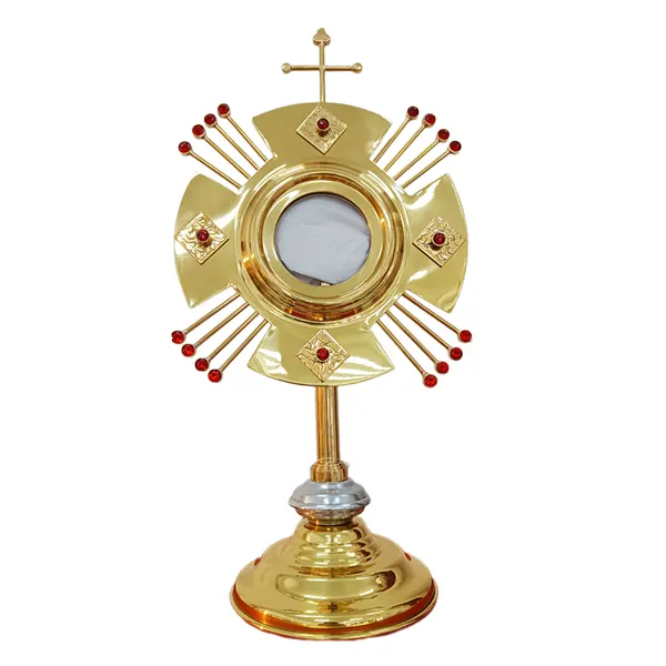 Ostensório Dourado OS130 30cm Hóstia 08cm - 9029