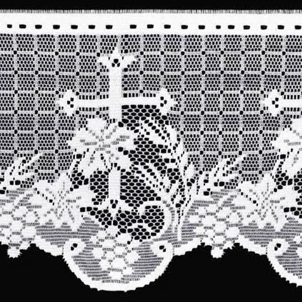 Renda Litúrgica Nacional Uva/Cruz 30cm - 4962