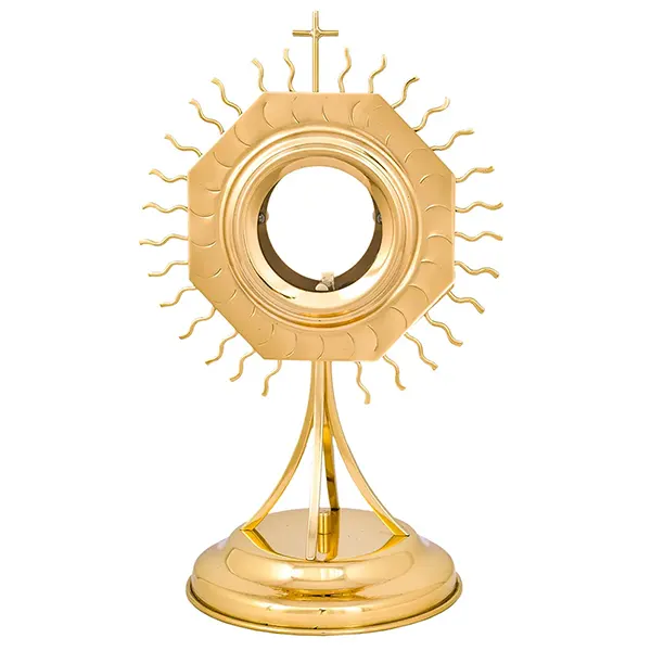 Ostensório OS025 28cm Raios Finos Hóstia 08cm - 7558