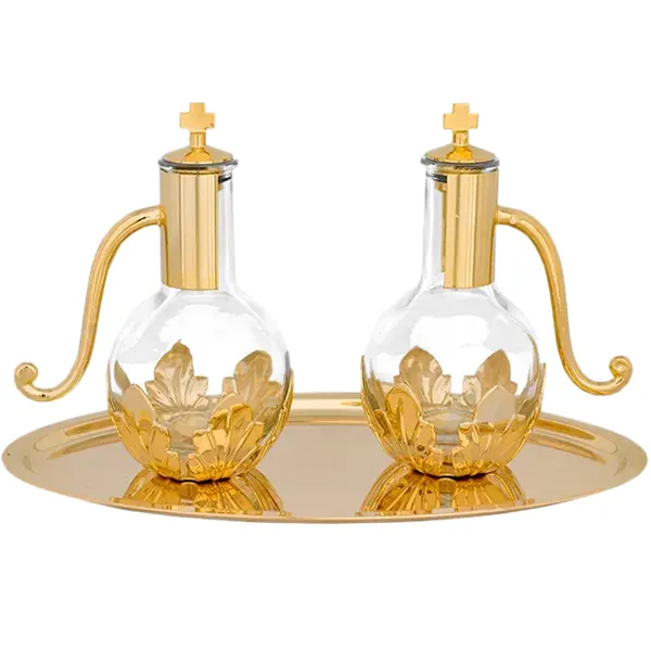 Jogo de Galheta Vidro Dourado 1511 - 4967