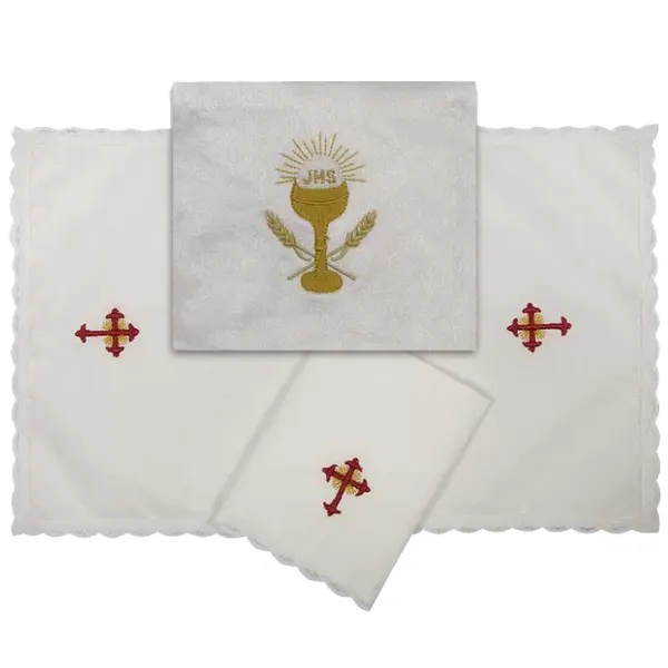 Bolsa Viatica Bordado Cálice e Trigo