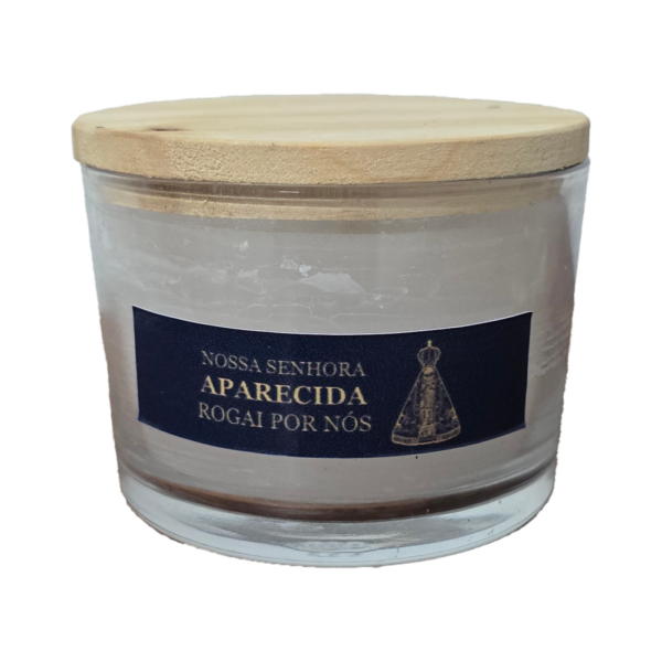 Vela votiva Nossa senhora aparecida - Vidro Médio